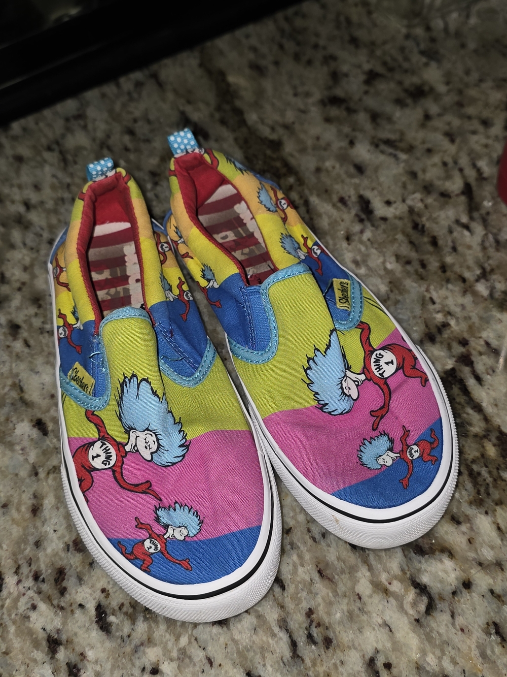 Kids Colorful Dr. Seuss Slip-On Shoes - Multicolor